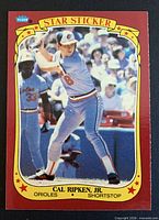 Front of 1986 Fleer Star Sticker card #99 showing player image and border