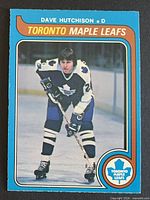 Front of 1979-80 O-Pee-Chee Dave Hutchison Toronto Maple Leafs card #302