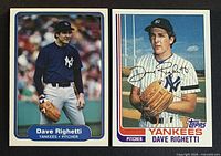 Fronts of Fleer #52 and Topps #439 rookie cards