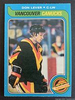Front of Don Lever 1979-80 O-Pee-Chee card #203