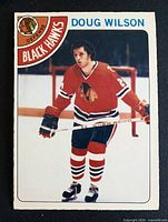 Front of Doug Wilson rookie card showing player image and OPC branding