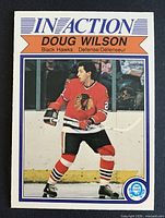Front of Doug Wilson #78 In Action card showing player image and card design