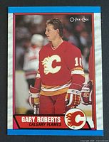 Front of Gary Roberts card showing image and number