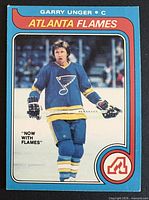 Front view of Gary Unger 1979-80 OPC card showing player image and card graphics