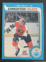 Front of 1979-80 O-Pee-Chee #306 J. Bob Kelly hockey card