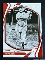 Front of 2022 Panini Absolute Jimmie Foxx card
