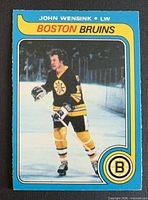 Front of 1979-80 O-Pee-Chee John Wensink card