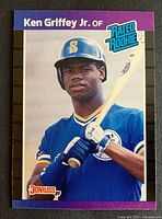 Front of 1989 Donruss Ken Griffey Jr. Rated Rookie card #33