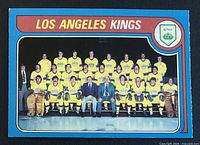 Front view of O-Pee-Chee card showing team photo and numbering