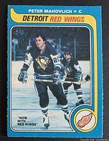 Front of Peter Mahovlich 1979-80 O-Pee-Chee card #187
