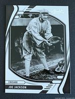 Front of Panini Absolute Baseball card featuring Joe Jackson