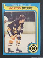 Front of Terry O'Reilly 1979-80 O-Pee-Chee card showing player image and card design