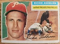 Front of 1956 Topps Richie Ashburn #120 card