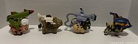 All four Barnyard Commandos figures lined up