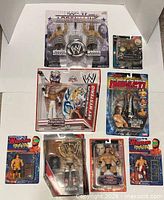 Group shot of all seven packaged items