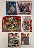 Group shot of all five sealed action figure packs