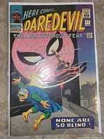 Front view of bagged Daredevil #17 comic