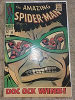 Front cover of The Amazing Spider-Man #55 showing Doctor Octopus’s goggles and 12¢ price
