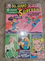 Front cover showing full comic with bag and board