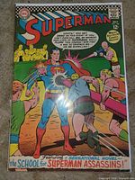 Front view of bagged Superman #188 comic showing full cover art and title