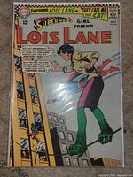 Full front cover of Superman's Girl Friend Lois Lane #66 inside protective bag