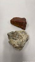 Both rocks, size comparison