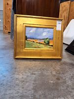 Front view of framed painting