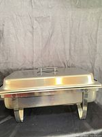 Chafing dish assembled with lid and stand