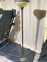Full view of floor lamp showing height and overall design