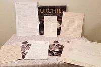 Overview of folder and included facsimile documents laid out