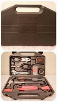 Closed black Kia Motors tool case