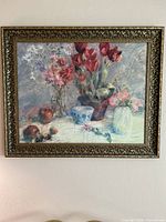 Full view of framed painting on wall