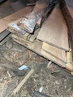 Stack of rough sawn white birch boards on barn floor
