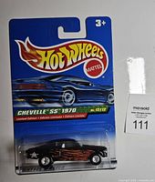 Front view of sealed Hot Wheels Treasure Hunt Chevelle SS blister card