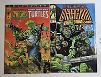 Both comic books front covers displayed side by side