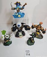 Group shot of all five Skylanders figures