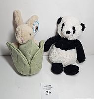 Both Jellycat plush toys side by side