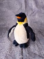 Front view of Douglas penguin plush