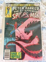 Front of bagged comic showing full cover art and title