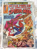 Front cover of comic in bag highlighting title, issue number and artwork