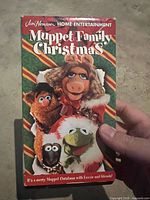 Front of Muppet Family Christmas VHS sleeve