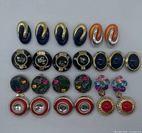 Overview of all 30 button covers arranged in rows by design
