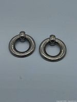 Both earrings front view