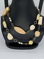Full view of the necklace displayed