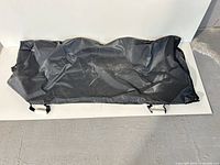 Seat cover folded showing exterior