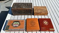 Group shot of all five boxes