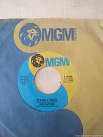 A-side label showing Spiders & Snakes, catalog K 14648, MGM branding