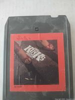 Front view of 8-track cartridge showing album art