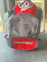 Front view showing DeMarini logo and front pocket