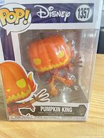 Front of boxed Funko Pop Pumpkin King #1357